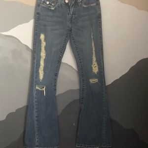 True Religion jeans sz 27- Flared boho style
